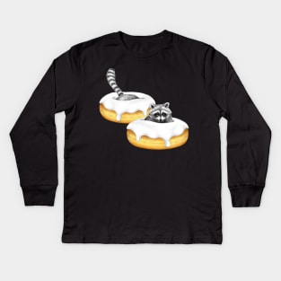 Trash Panda's Food Fantasy Kids Long Sleeve T-Shirt